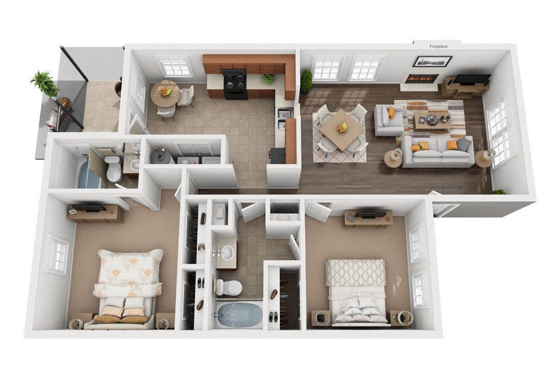 B2 - The Charleston floor plan